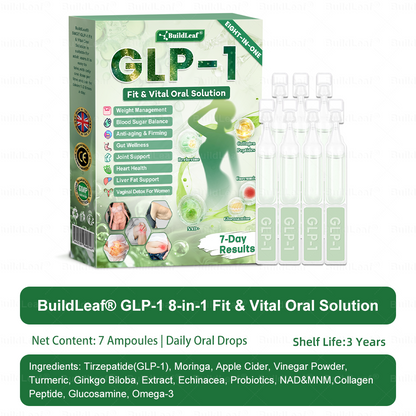 🎁 Only 5 boxes left! Extra 30% off 𝐵uil𝗱𝐿ea𝐟® 𝑮𝐋𝑃-1 8-in-1 Oral Liquid! Help you shape your perfect body and stay healthy. Miss it now or you'll have to wait until next year.