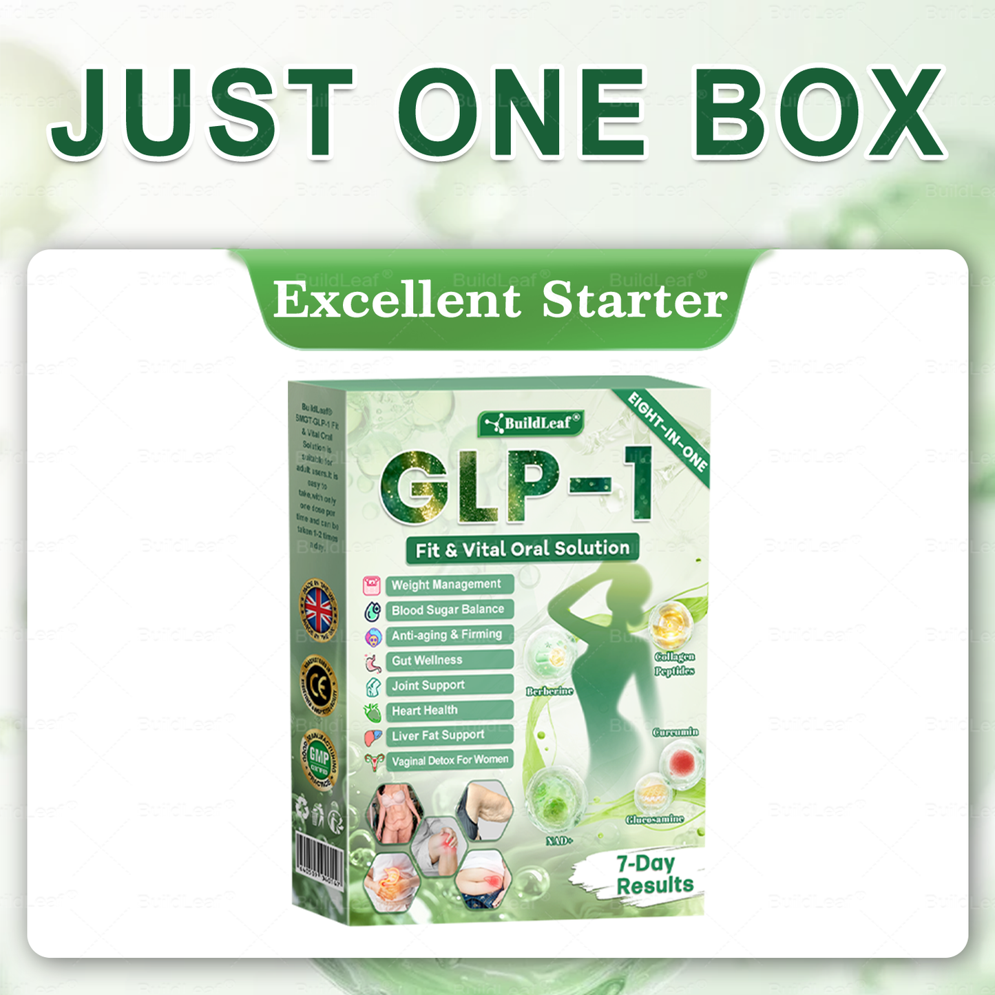 🎁 Only 5 boxes left! Extra 30% off 𝐵uil𝗱𝐿ea𝐟® 𝑮𝐋𝑃-1 8-in-1 Oral Liquid! Help you shape your perfect body and stay healthy. Miss it now or you'll have to wait until next year.